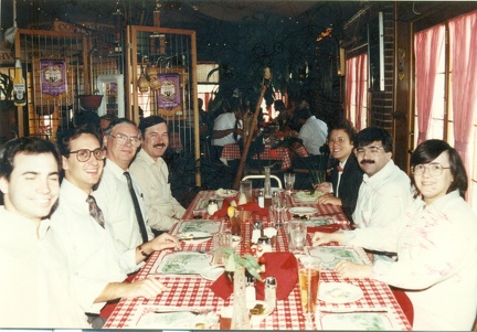 19890900 chicago 10 lunch farewell andre Metke-tony Santoro-phil peeters-andre coleman john unknown unknown mcgpprty-karen