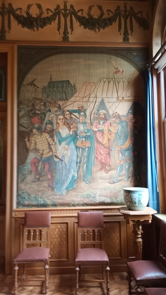 Het laatste deel van de legende rond Ursula. Zij werd aanbeden door Atilla de Hun . Toen ze niet op zijn huwelijksaanzoek wilde ingaan, werd ze met een pijl doodgeschoten 20240608_144435.jpg